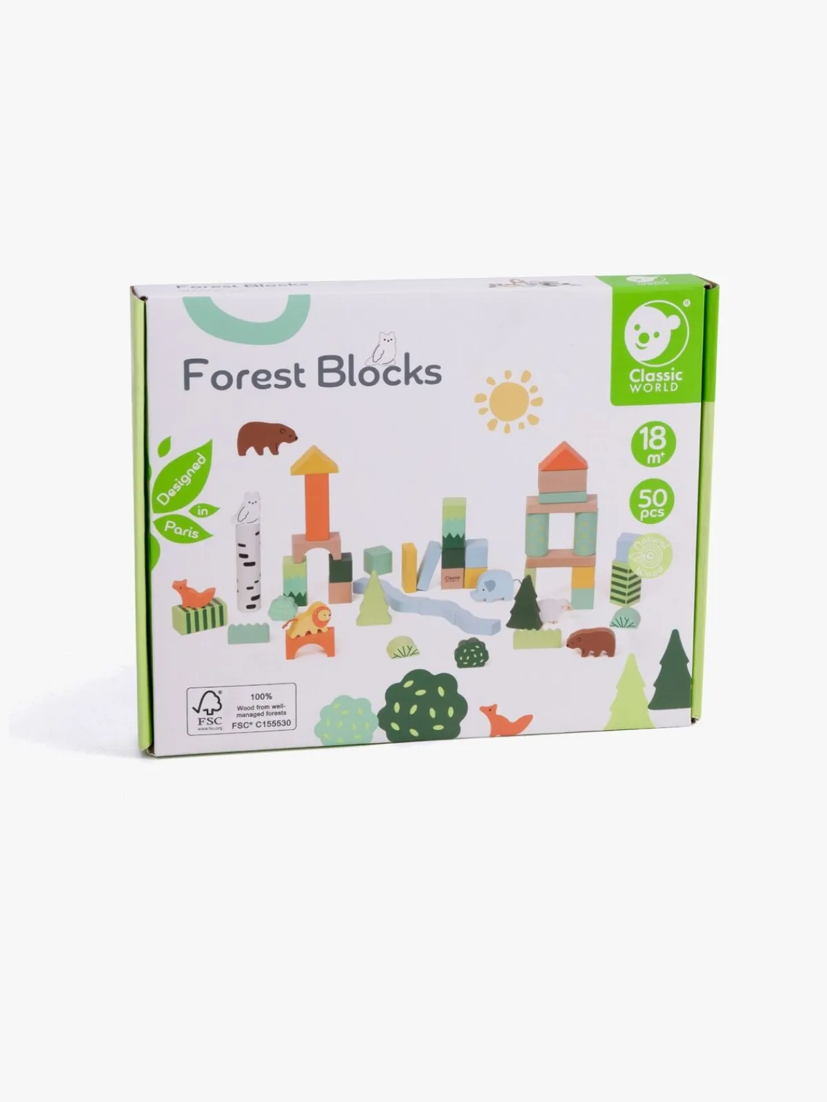 ClassicWorld Classic World Forest Træklodser 50 Dele