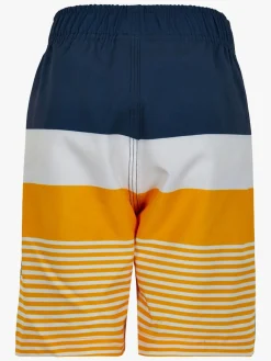 Børn ColorKids Uv & Strand>Color Kids Badeshorts, Blå/Hvid/Gul