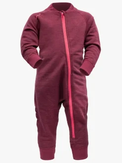 Børn Devold Heldragter>Nibba Merino Heldragt, Beetroot Melange