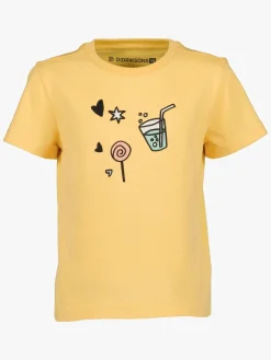 Børn Didriksons Mynta T-shirt, Creamy Yellow