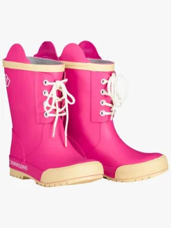 Børn Didriksons Splashman Gummistøvler, Plastic Pink