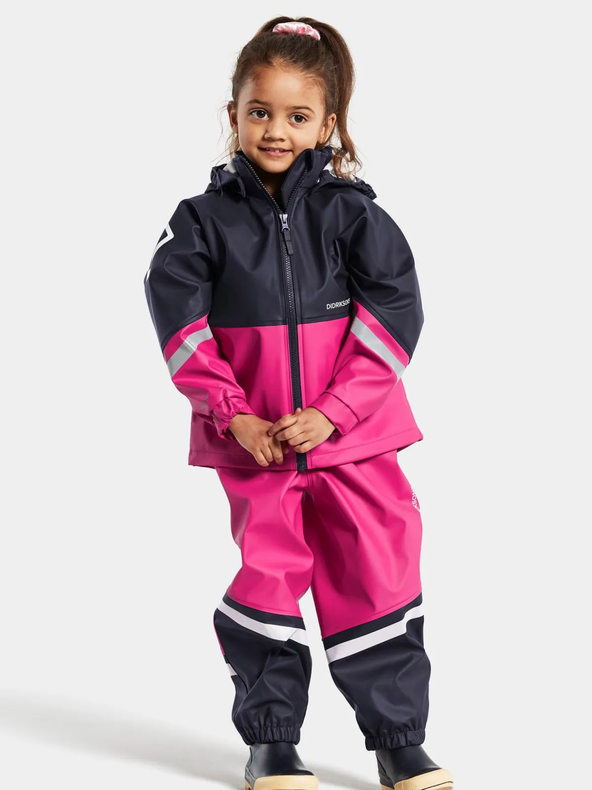Børn Didriksons Regntøj>Waterman Regnsæt, Plastic Pink