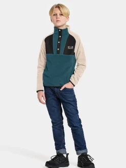 Børn Didriksons Yokto Fleecetrøje, Star Blue