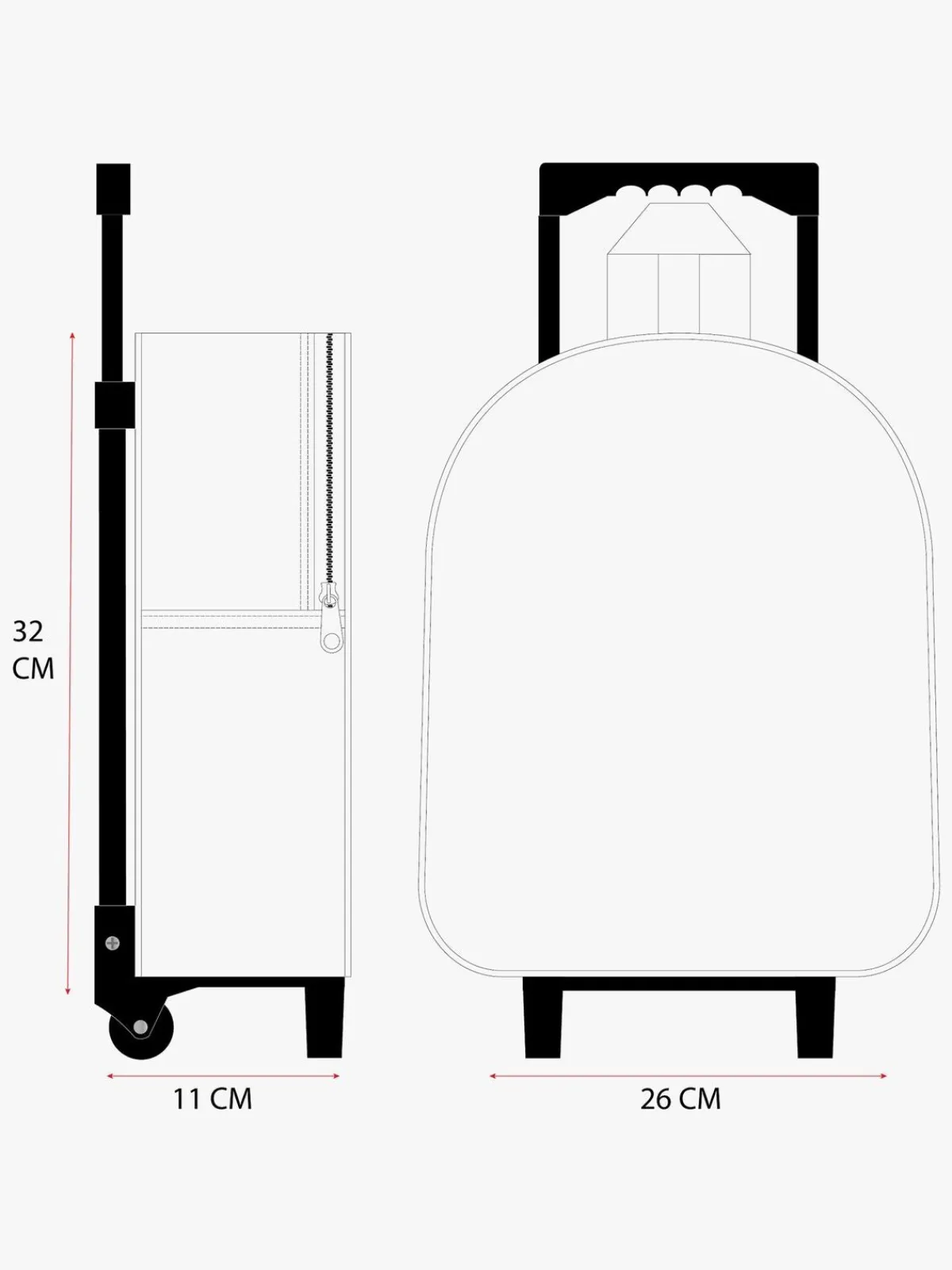 Børn DisneyLiloAndStitch Tasker>Disney Lilo & Stitch 3D Trolley Rygsæk Great Escapes, Pink