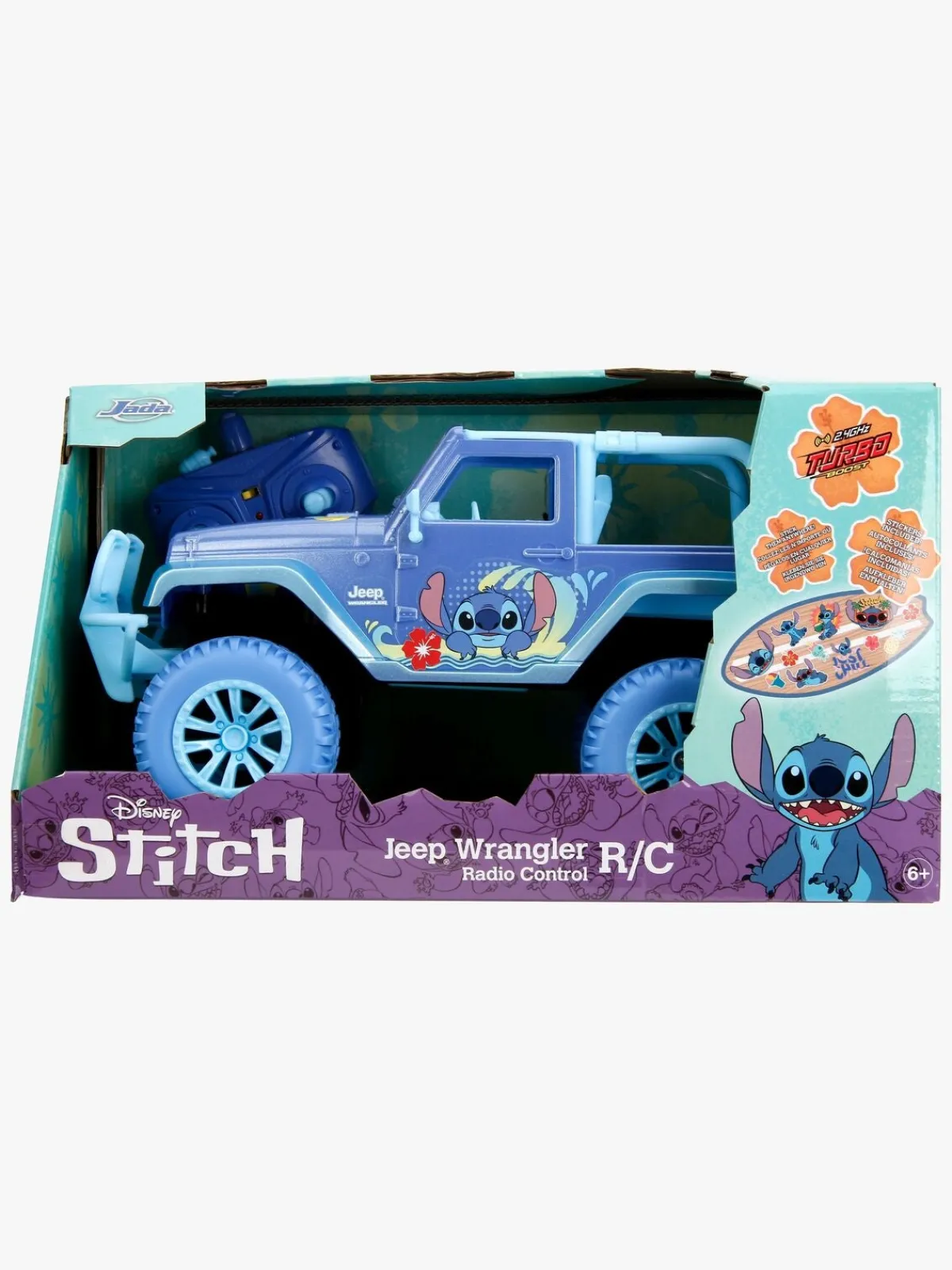 DisneyLiloAndStitch Fjernstyret>Disney Stich Fjernstyret Bil Jeep 1:16