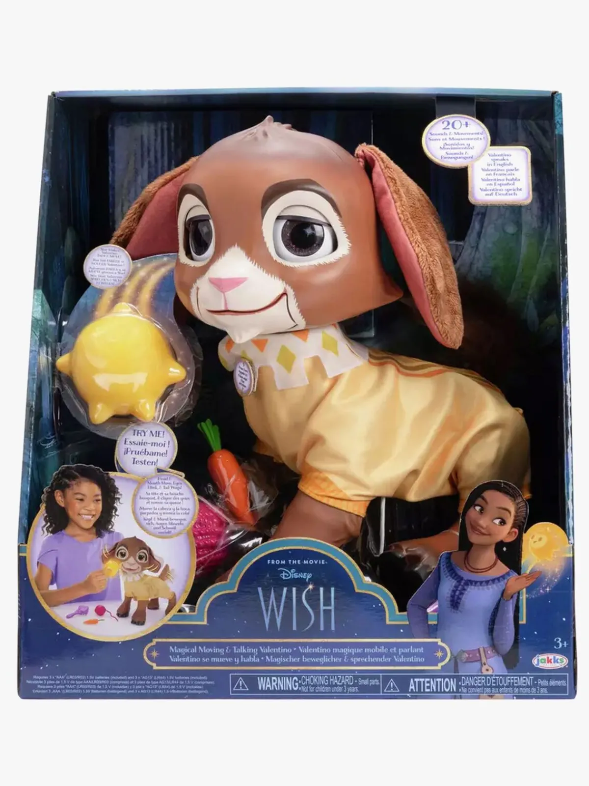 DisneyWish Legetøjsfigurer*Disney Wish Figursæt Interaktivt Valentino & Star