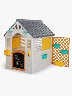 DOLU Udeleg*Garden Legehus med Hegn, Hvid