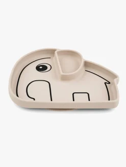 DoneByDeer Done By Deer Stick & Stay Silikonetallerken Elphee, Sand