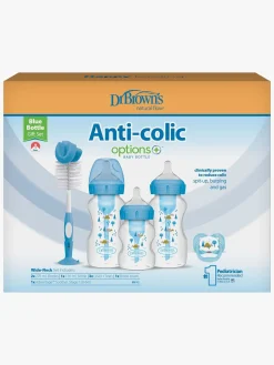 DrBrown Dr. Brown's Wide Neck Options+ Gavesæt, Blå