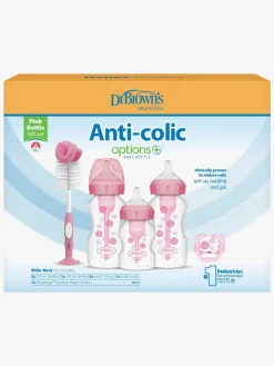 DrBrown Dr. Brown's Wide Neck Options+ Gavesæt, Pink