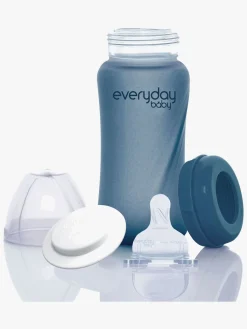EverydayBaby Everyday Baby Varmeindikator Sutteflaske Glas 240 ml Blåbær