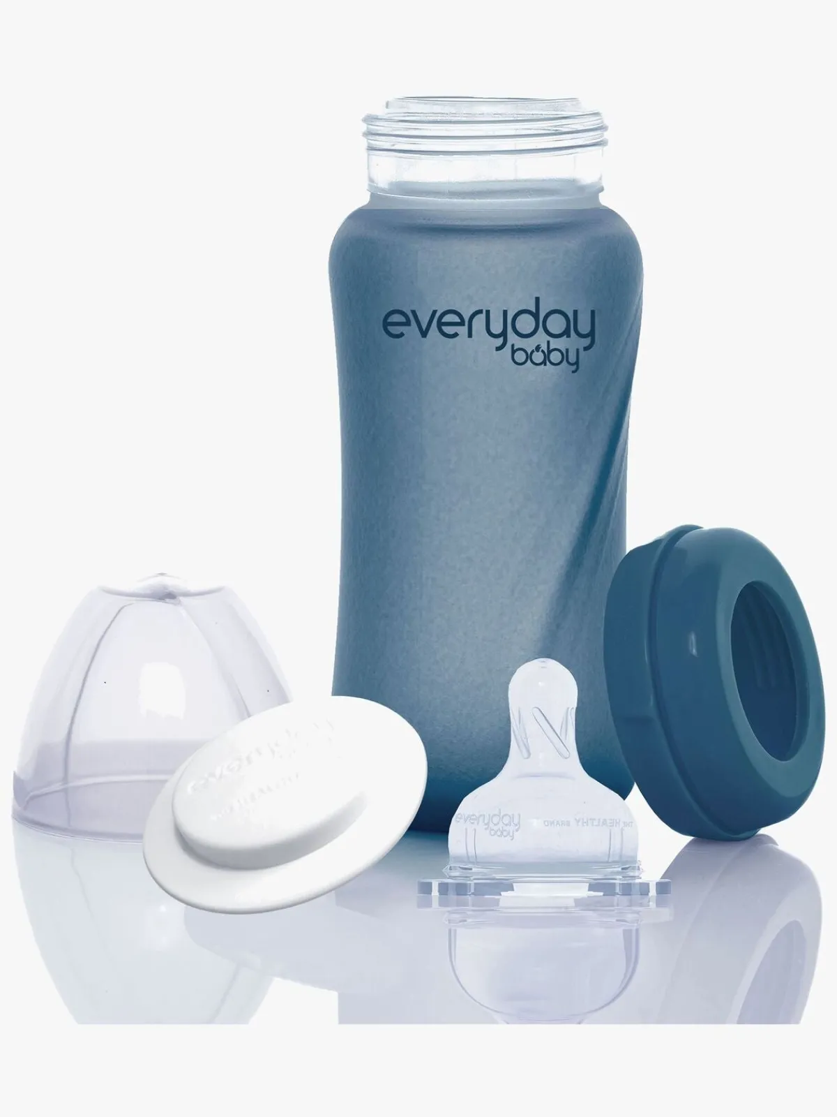 EverydayBaby Everyday Baby Varmeindikator Sutteflaske Glas 240 ml Blåbær