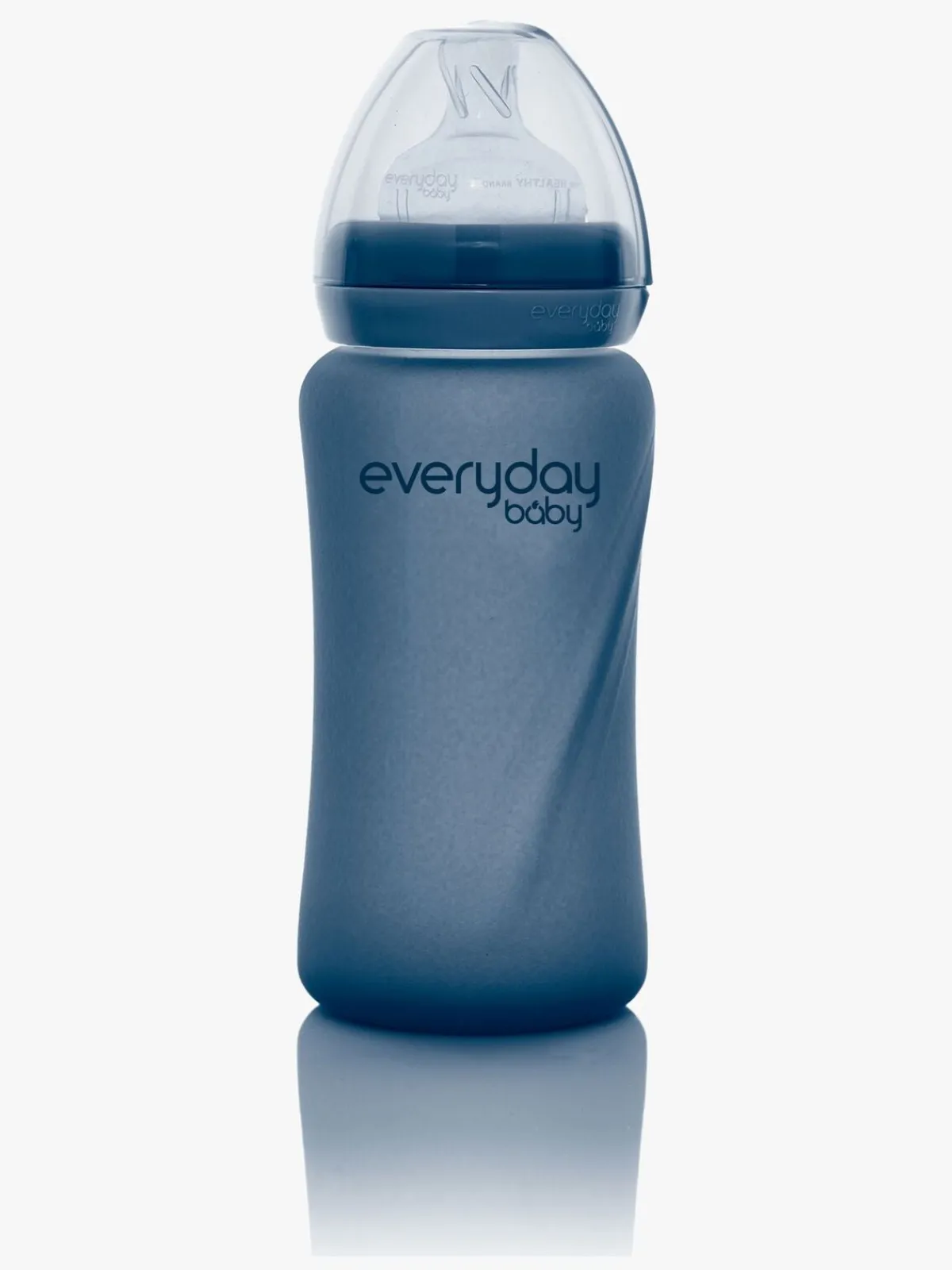 EverydayBaby Everyday Baby Varmeindikator Sutteflaske Glas 240 ml Blåbær