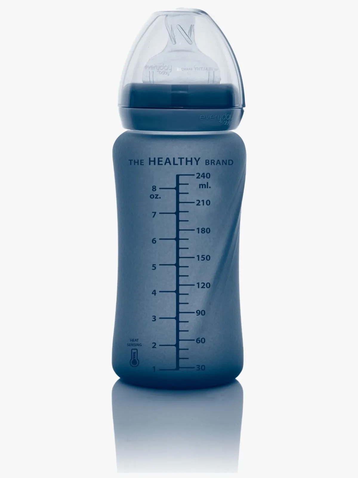 EverydayBaby Everyday Baby Varmeindikator Sutteflaske Glas 240 ml Blåbær