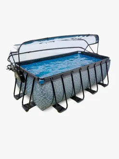 EXIT Pool med Kuppel 400x200x122 cm, Grå