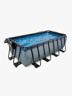 EXIT Pool med Kuppel 400x200x122 cm, Grå