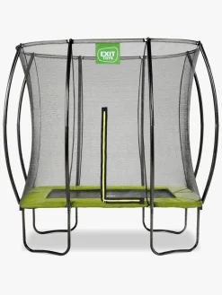EXIT Silhouette Trampolin inkl. Sikkerhedsnet 153x214 cm, Grøn