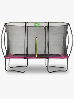 EXIT Silhouette Trampolin inkl. Sikkerhedsnet 244x366 cm, Pink