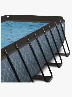 EXIT Stone Pool med Kuppel 400x200x100 cm, Grå