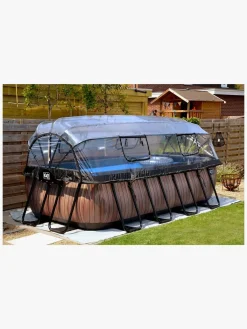 EXIT Stone Pool med Kuppel 400x200x100 cm, Grå