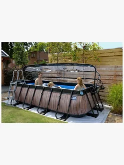 EXIT Stone Pool med Kuppel 400x200x100 cm, Grå