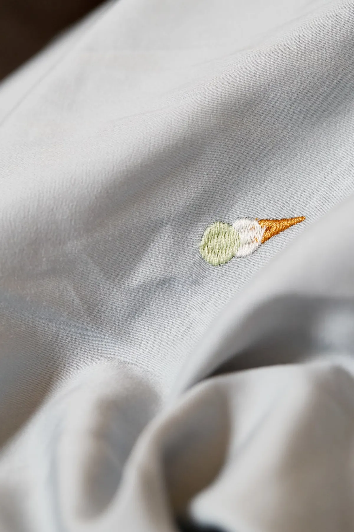 FILIBABBA Sengetøj*Sengesæt 70x100 Tremmeseng, Pearl Blue