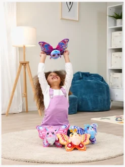 SimbaToys Dukker & Bamser></noscript>Fluffyfly Bamse Sommerfugl, Gul