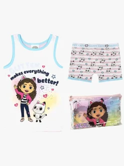 Børn GabbysDollhouse Gabby's Dollhouse Pyjamas & Toilettaske Sæt, Lyserød