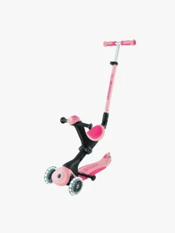 Globber Go-Up Deluxe Lights Trehjulet Løbehjul, Pastel Pink