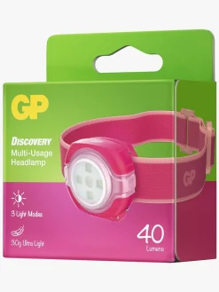 GPBatterier Friluftsliv*GP Discovery Everybody Pandelampe, Lyserød