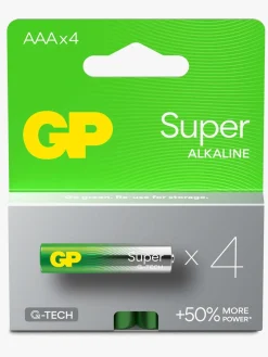 GPBatterier Elektronik & Media*GP Super Alkaline G-TECH AAA/LR03 Batterier 4-Pak