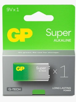 GPBatterier Elektronik & Media>GP Super Alkaline G-TECH 9V Batteri 1-Pak