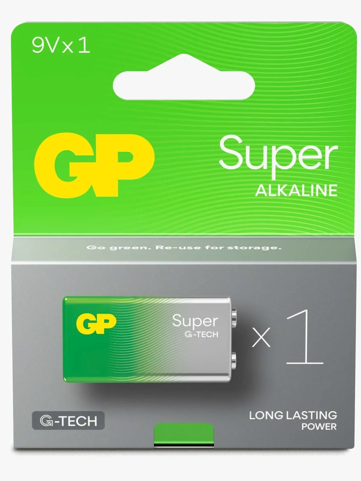 GPBatterier Elektronik & Media>GP Super Alkaline G-TECH 9V Batteri 1-Pak