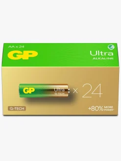 GPBatterier Elektronik & Media>GP Ultra Alkaline G-TECH AA/LR6 Batterier Svanemærket 24-Pak