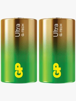 GPBatterier Elektronik & Media>GP Ultra Alkaline G-TECH D/LR20 Batterier Svanemærket 2-Pak
