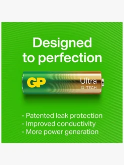 GPBatterier GP Ultra Alkaline G-TECH 9V Batteri Svanemærket 1-Pak