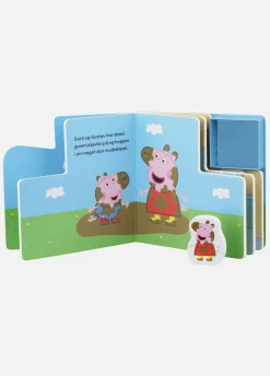 PeppaPig Gurli Gris Bog med Træfigurer - Mudderpøl