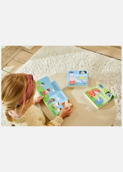 PeppaPig Bøger*Gurli Gris Bog med Træfigurer - Dinosaurfest