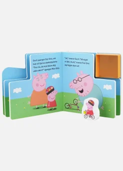 PeppaPig Bøger></noscript>Gurli Gris Bog med Træfigurer - På Cykeltur