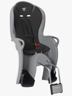 Hamax Cykler>Kiss Cykelstol, Medium Grey/Black