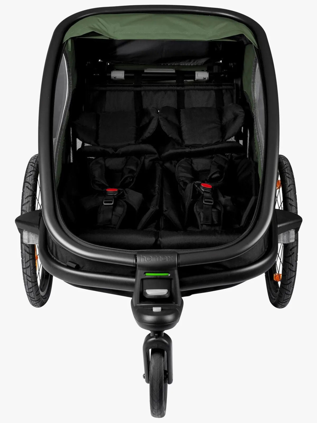 Hamax Aktivitetsvogne>Outback Cykelanhænger, Green/Black