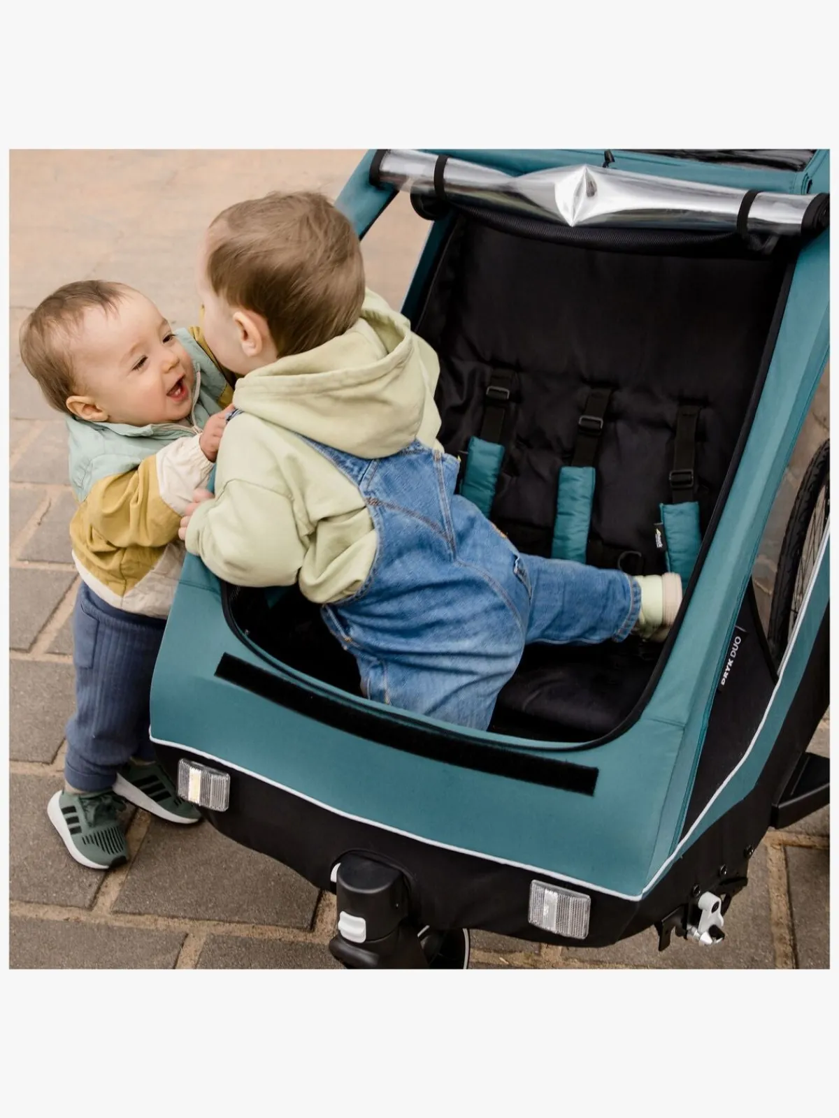 Hauck Aktivitetsvogne>Dryk Duo Cykelanhænger, Grey