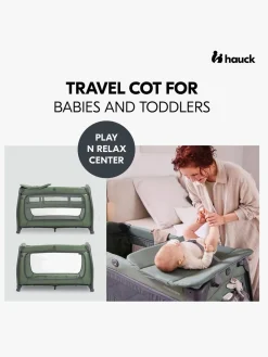 Børn Hauck Play N Relax Center Weekendseng, Dark Green