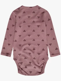 Børn Hummel Bodyer & Heldragter>Bambo Body Uldblanding, Twilight Mauve