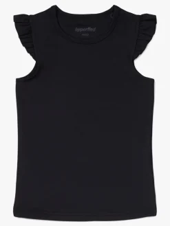 Hyperfied Sportstøj*Frill Tank Top, Anthracite Sort