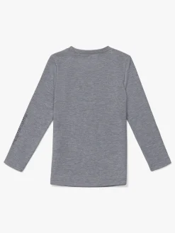 Hyperfied Sportstøj*Jersey Logo Long Sleeve Top, Grey Melange Grå