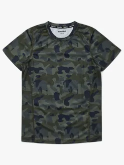 Hyperfied Sportstøj*Logo T-Shirt, Camo Grøn