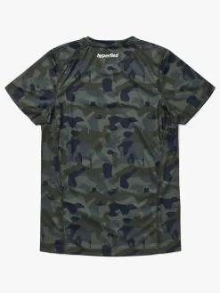 Hyperfied Sportstøj*Logo T-Shirt, Camo Grøn