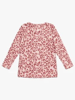 Hyperfied Long Sleeve Logo Top, Pink Leo