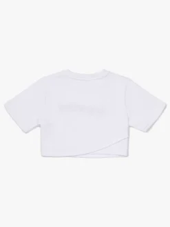 Hyperfied Running Short Sleeve Logo Sweatshirt, Snow White